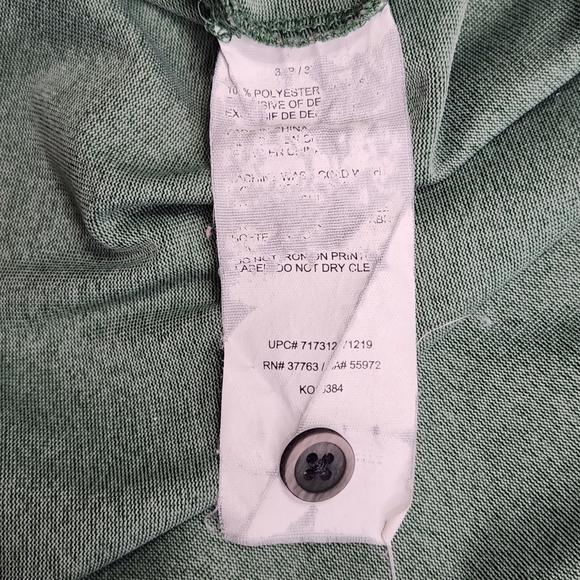 Gland Slam Golf Polo Men 3XB 3XG Heather Green Black Stripe Athleisure - Picture 8 of 8